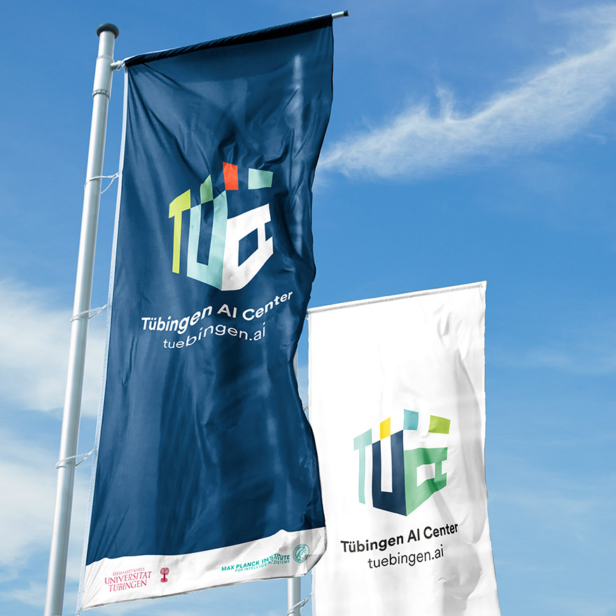 Tübingen AI Center outdoor flags